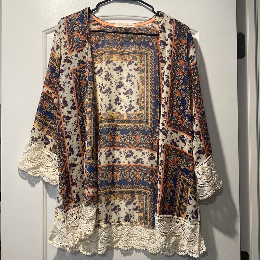 warm tones cardigan size small
